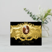 Elegant Kaart met aangepast lijst voor Medallion-f (Staand Voorkant)