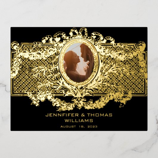 Elegant Kaart met aangepast lijst voor Medallion-f (Voorkant)