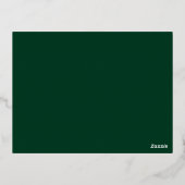 Elegant Kaart met moderne groene Gold-behuizing (Achterkant)