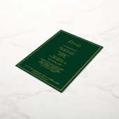 Elegant Kaart met moderne groene Gold-behuizing (Gedraaid)