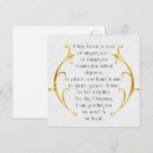 Elegant Kaart op lange afstand met Gold Details (Voorkant / Achterkant)