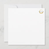 Elegant Kaart op lange afstand met Gold Details (Achterkant)