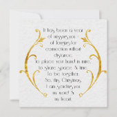 Elegant Kaart op lange afstand met Gold Details (Voorkant)