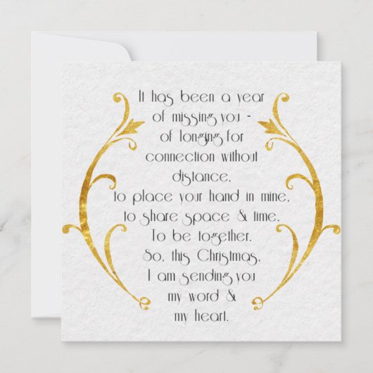 Elegant Kaart op lange afstand met Gold Details (Voorkant)