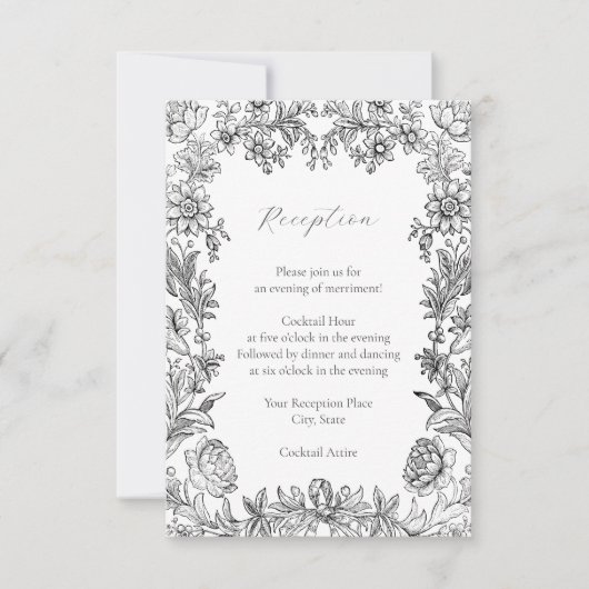 Elegant Kaart voor botanische flesontdekking (Voorkant)