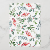 Elegant Kaart voor kerstfeestdag met goudkoorts (Achterkant)