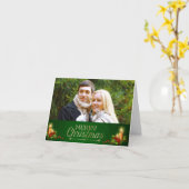 Elegant Kaart voor Kerstmis met foto's (Gele Bloem)