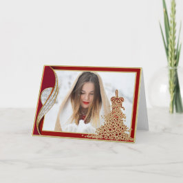 Elegant Kaart voor Kerstmis met foto's