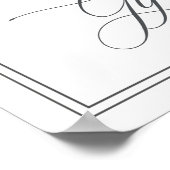 Elegant Kaarten en cadeaubonnen Poster (Hoek)