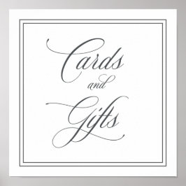 Elegant Kaarten en cadeaubonnen Poster