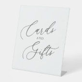 Elegant Kaarten en cadeautjes Tafel voetafdruk Reclamebord Met Voetstuk (Voorkant)