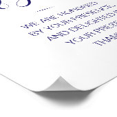 Elegant Kaarten en cadeautjes voor zeemacht met bl Poster (Hoek)