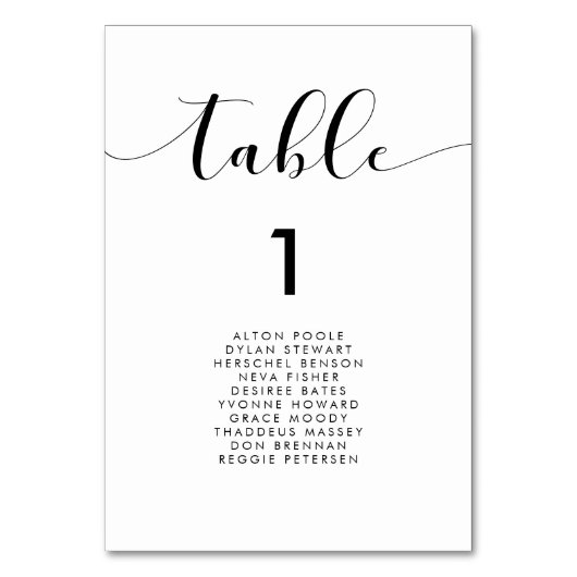 Elegant kaarten voor zwarte en witte bruiloft (Voorkant)