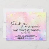 Elegant kaartje Dank je creditcard Voeg Logo toe Bedankkaart (Achterkant)