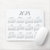 Elegant kalligrafie 2023-kalender muismat (Met muis)