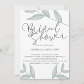 Elegant kalligrafie Botanisch Vrijgezellenfeest Kaart (Voorkant)