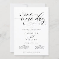 Elegant kalligrafie een dag later repetitief diner