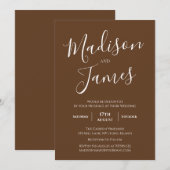 Elegant kalligrafie Eenvoudig minimalistisch moder Kaart (Voorkant / Achterkant)