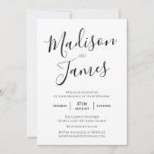 Elegant kalligrafie Eenvoudig minimalistisch moder Kaart (Voorkant)