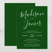 Elegant kalligrafie Eenvoudig minimalistisch moder Kaart (Voorkant / Achterkant)