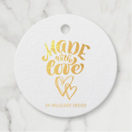 Elegant  kalligrafie gemaakt met liefde voor bedankjes labels