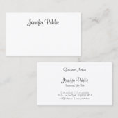 Elegant kalligrafie handgeschreven script moderne visitekaartje (Voorkant / Achterkant)