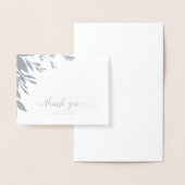 Elegant kalligrafie Hartelijk dank voor de zilvere Folie Kaarten (Display)