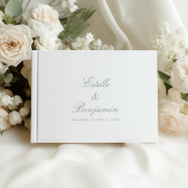 Elegant kalligrafie huwelijksgastenboek voor koppe gastenboek