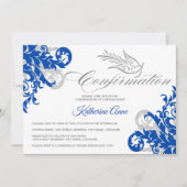 Elegant kalligrafie Kruis- en dove bevestiging Kaart (Voorkant)