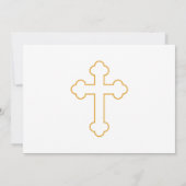 Elegant kalligrafie Kruis- en dove bevestiging Kaart (Achterkant)