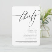 ELEGANT Kalligrafie minimaal 30e partij zwart Kaart (Staand voorkant)