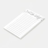 Elegant kalligrafie om lijst te doen post-it® notes (Schuin)