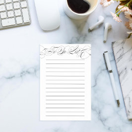 Elegant kalligrafie om lijst te doen post-it® notes