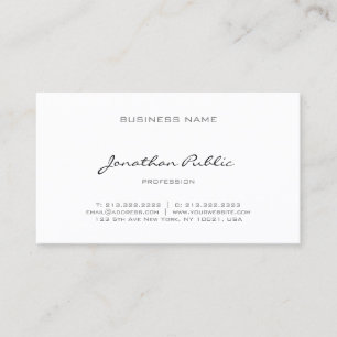 Elegant kalligrafie schrift modern professioneel visitekaartje