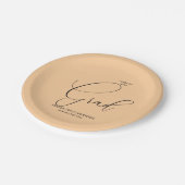 Elegant kalligrafie script Afstuderen Papieren Bordje (Gekanteld)