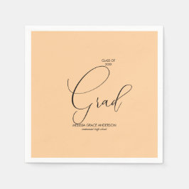 Elegant kalligrafie script Afstuderen Servet