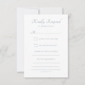 Elegant kalligrafie script Classic Wedding RSVP Kaartje (Voorkant)
