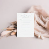 Elegant kalligrafie script Classic Wedding RSVP Kaartje