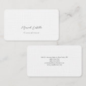 Elegant kalligrafie script minimalistisch ontwerp visitekaartje (Voorkant / Achterkant)