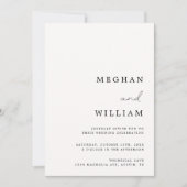 Elegant kalligrafie script QR code bruiloft Kaart (Voorkant)