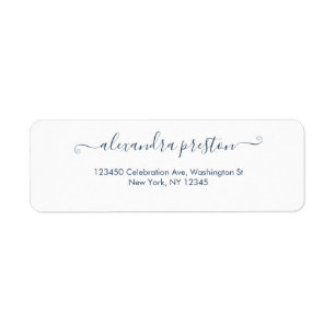 Elegant kalligrafie-scriptadreslabel etiket