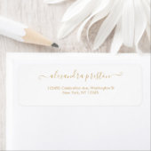 Elegant kalligrafie-scriptadreslabel etiket (Insitu)