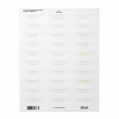 Elegant kalligrafie-scriptadreslabel etiket (Full Sheet)