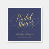 Elegant kalligrafie Vrijgezellenfeest Servet (Voorkant)