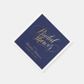 Elegant kalligrafie Vrijgezellenfeest Servet (Hoek)