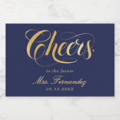 Elegant kalligrafie Vrijgezellenfeest Sparkling Wijnetiket (Enkel label)