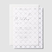 Elegant kalligrafiescript bloeien bruiloft vellum uitnodigingen (Offset (Uitnodiging))