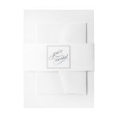 Elegant kalligrafiescript Je bent uitgenodigd Uitnodigingen Wikkel (Voorkant Voorbeeld)