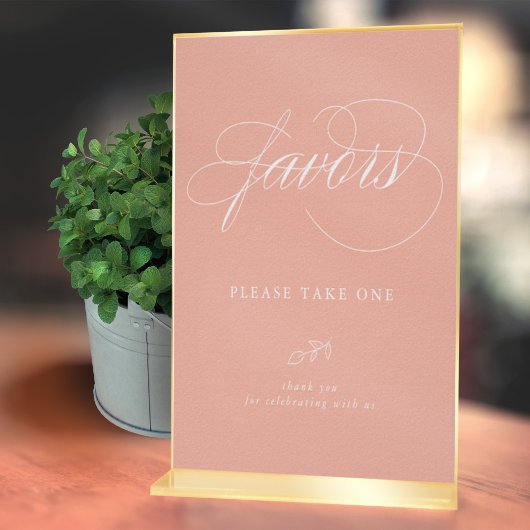 Elegant kalligrafiroze minimale lef-pleisterkteken poster