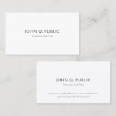 Elegant kalligrafisch getypt modern Eenvoudig ontw Visitekaartje (Voorkant / Achterkant)